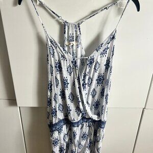 Ocean Drive Blue & White Romper - MEDIUM